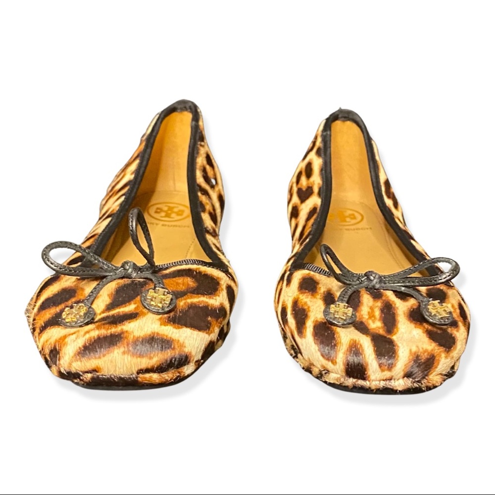Tory Burch animal print flats